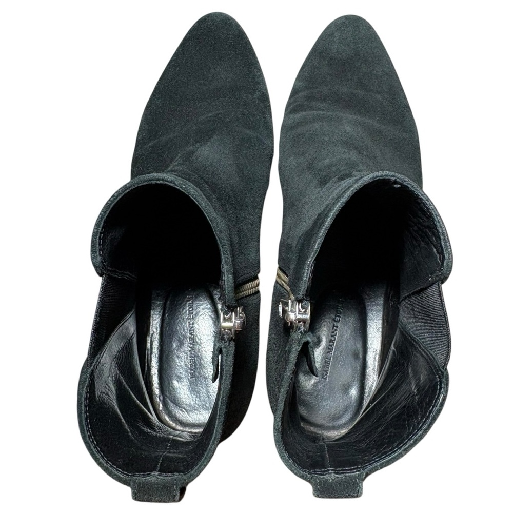 Isabel Marant Black Suede Chelsea Ankle Boots - Picture 10 of 15